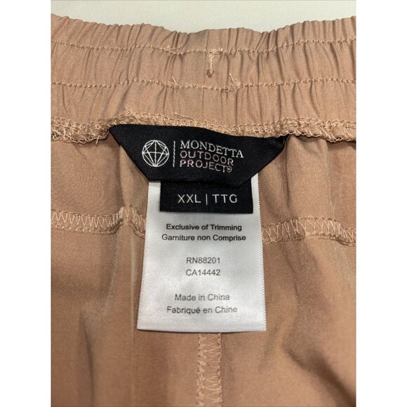 NWOT Women’s Mondetta Outdoor Project Caramel Pull On Shorts Activewear Size XXL - Picture 4 of 9